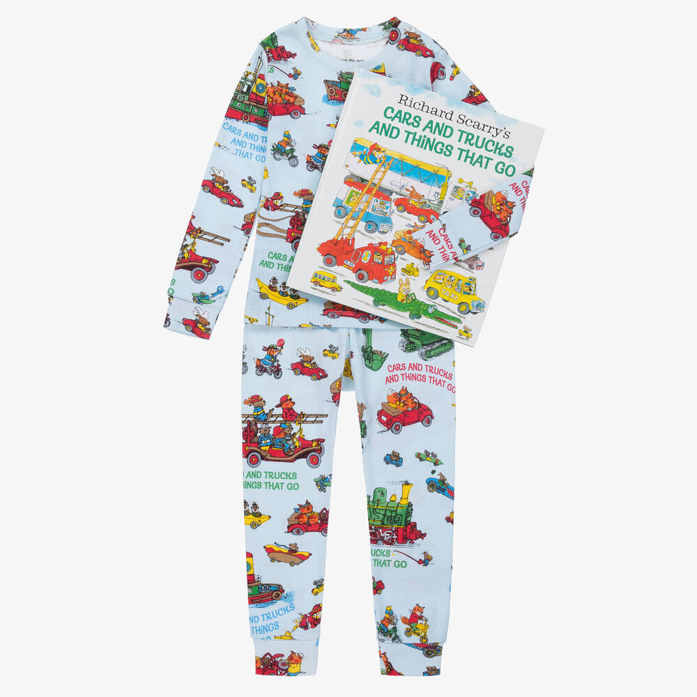 Books To Bed Boys Cars & Trucks Pyjamas & Book Gift Set | Childrensalon