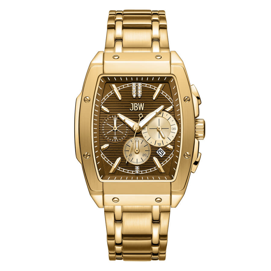 JBW Echelon Collection Chronograph Quartz Brown Dial Mens Watch J6409C | Jomashop.com & JomaDeals.com