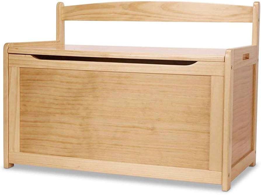 Melissa & Doug- Light Wood Furniture for Playroom, Blonde - Kids Wooden Toy Box Storage Organizer... | Amazon (US)