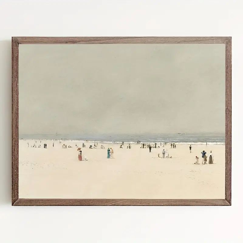 1 pc, Retro Ocean Beach Landscape Painting - Pastel Seascape Watercolor Art Print for Gallery and... | Temu Affiliate Program