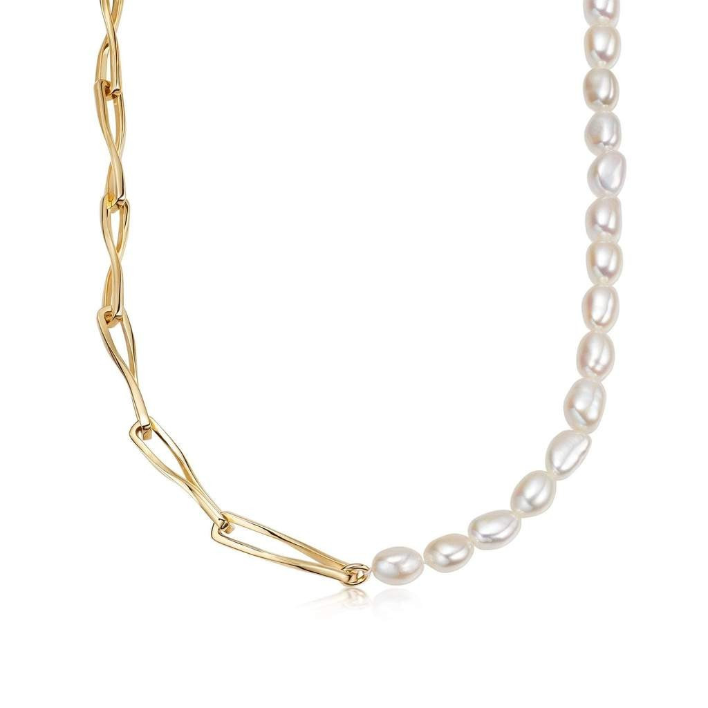 Baroque Pearl Twisted Link Necklace | Missoma