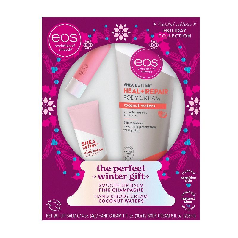 eos Super Soft Shea Gift Set - Coconut Waters and Pink Champagne - 3pc | Target