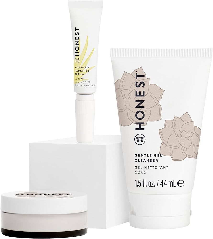 Honest Beauty The Icons Skincare Trio | Mini Hydrogel Cream, Gentle Gel Cleanser, Vitamin C Radia... | Amazon (US)