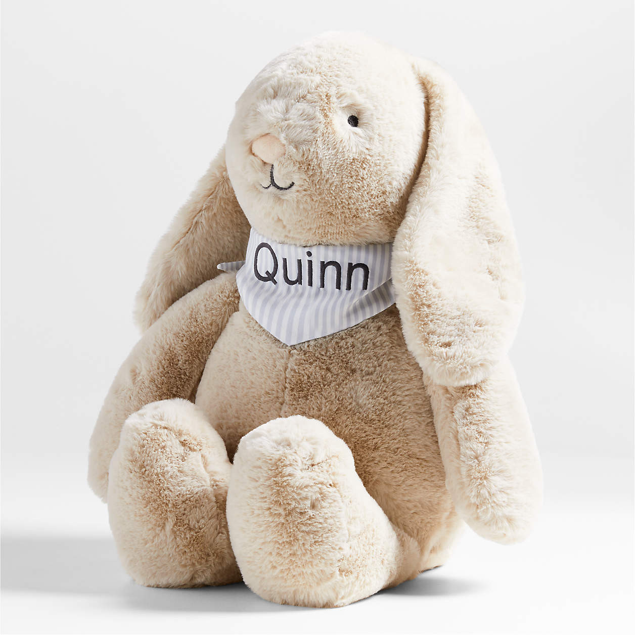 Crate Cuddlies Large Cream Bunny Kids Stuffed Animal + Reviews | Crate & Kids | Crate & Barrel