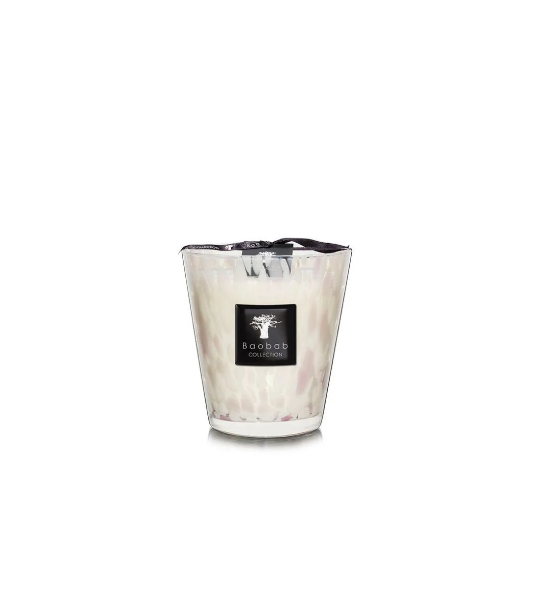 SCENTED CANDLE WHITE PEARLS | Baobab Collection USA