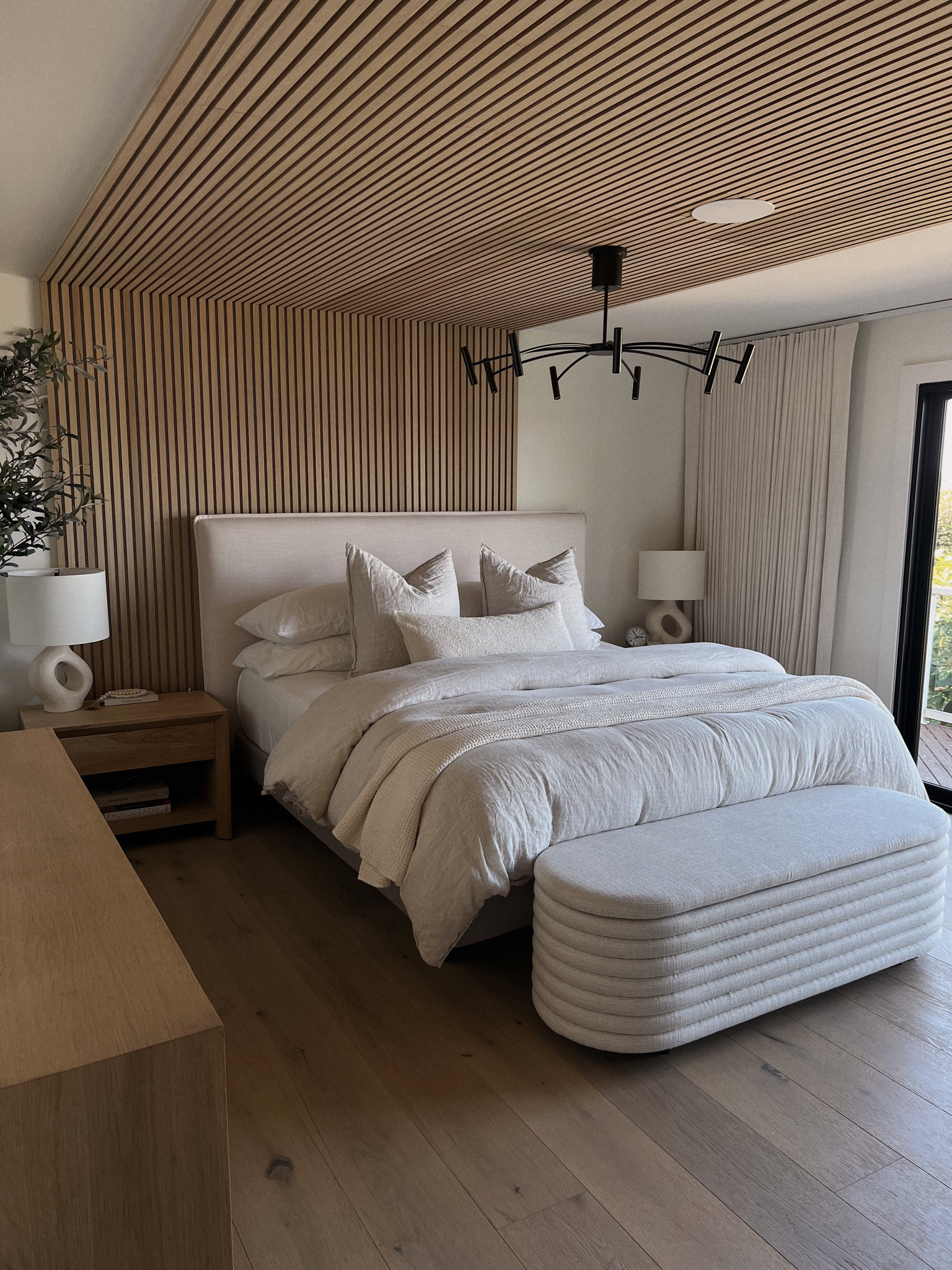 literal hotel room of my dreams… floor to ceiling motorized curtains 1000% ftw (along with down and neutral everything). curtains are the shade store but linking a motorized track.

#LTKhome