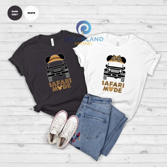 Safari Mode Mickey or Minnie T-shirt Disney Vacation Shirt | Etsy | Etsy (US)