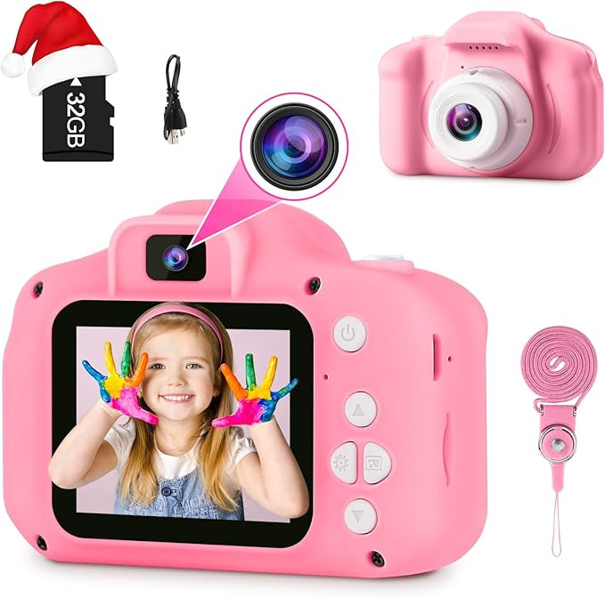 GKTZ Toys for Girls Age 3-8, Kids Camera Digital Video Toddler Camera Children Camcorder Birthday... | Amazon (US)