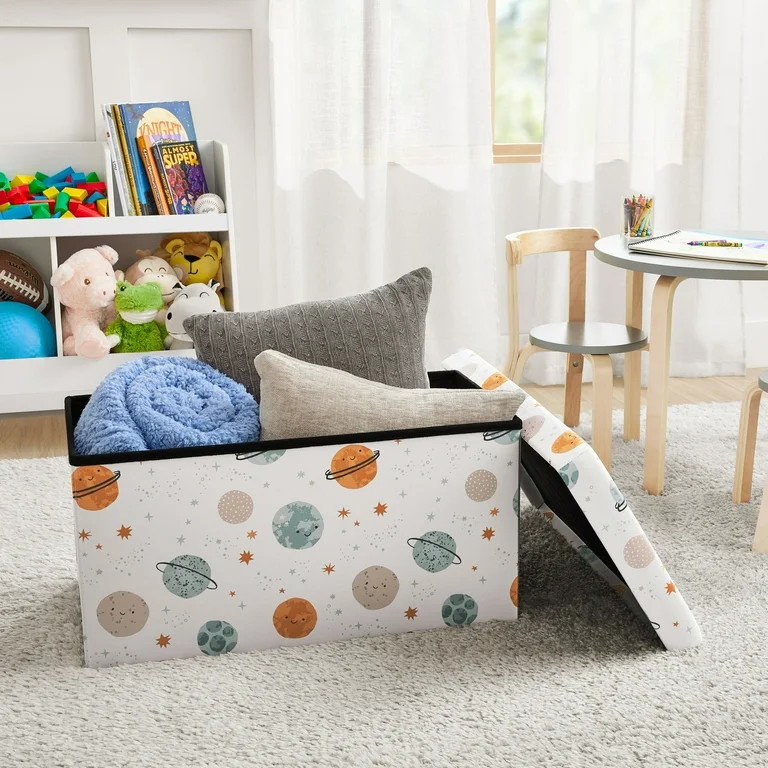Kvell Foldable Child's Collapsible Toy Storage Chest, Planets Design, Multi-Color - Walmart.com | Walmart (US)