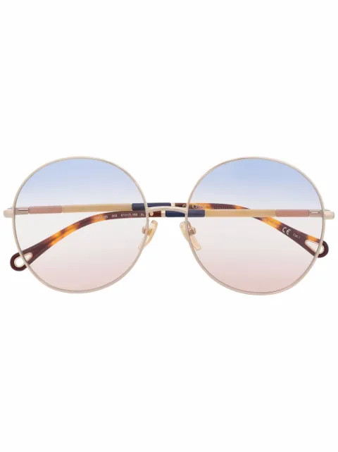 Chloé Eyewear CH0112S round-frame Sunglasses - Farfetch | Farfetch Global
