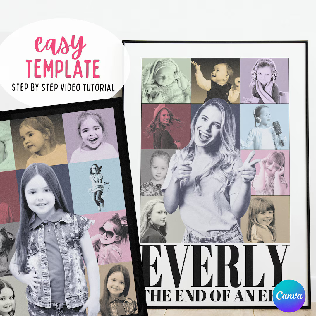 Custom Eras Poster | Era Poster Your Photos | Teenage Era Party | Personalize Era Double Digit | ... | Etsy (US)