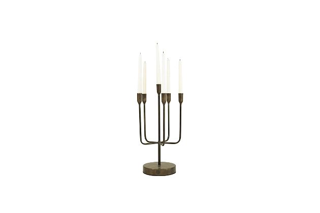 Antique Brass Candelabra | Ashley Homestore