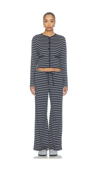 Ember Pant Set in Navy & Grey Stripe | Revolve Clothing (Global)