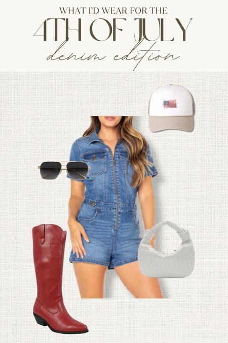 Denim 4th of July outfit inspo! 

#LTKFindsUnder50 #LTKStyleTip #LTKSeasonal