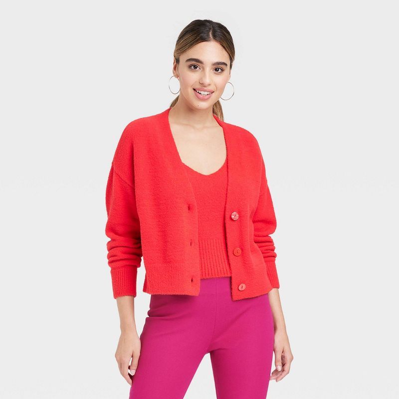 Women's Fuzzy Cardigan - A New Day™ | Target