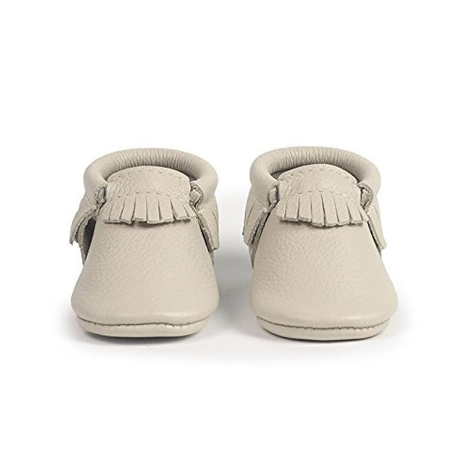 Freshly Picked Soft Sole Leather Baby Moccasins - Birch - Size 3 | Amazon (US)