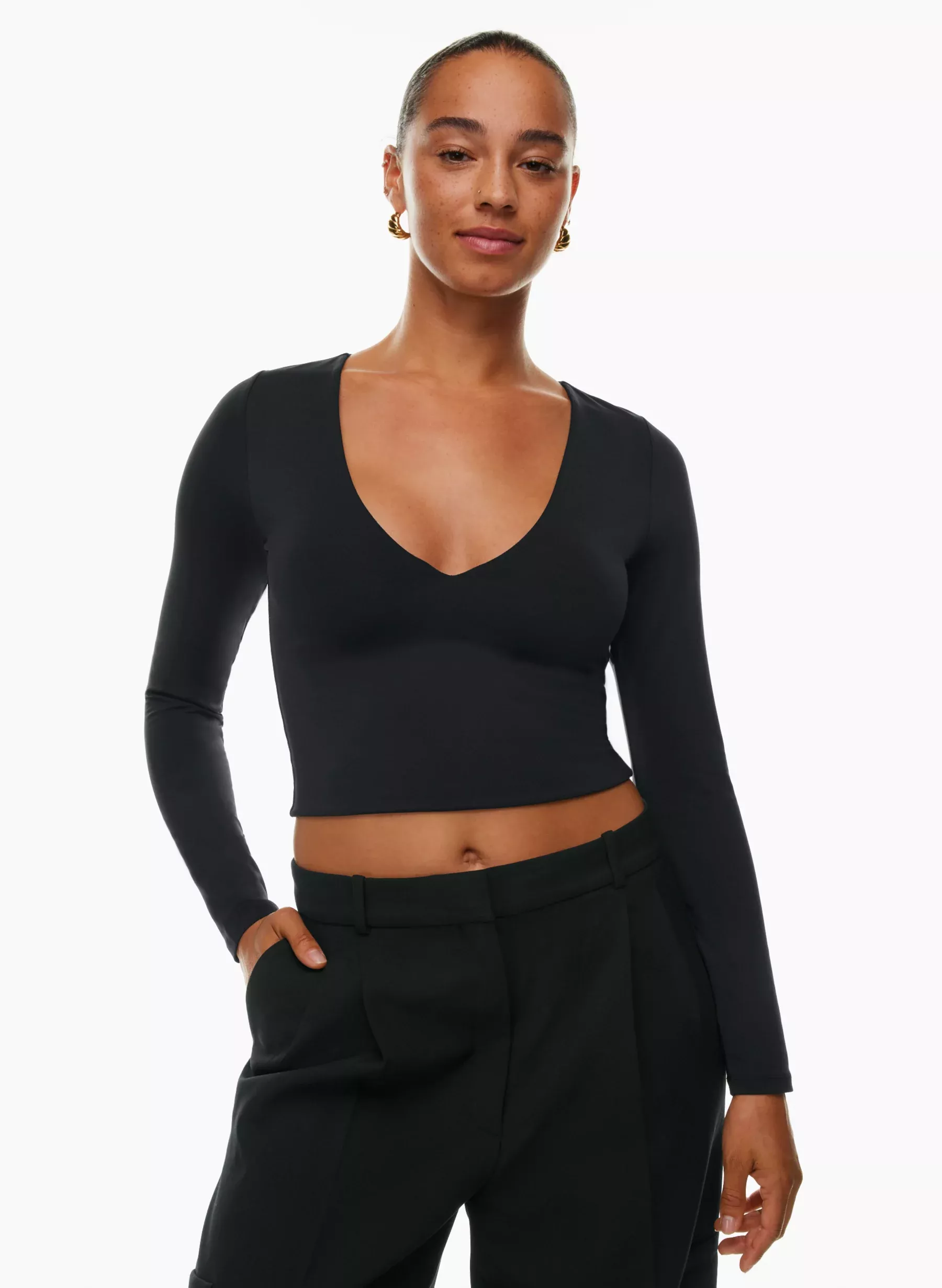 Women's Satin Bodysuit - Colsie Black XS 1 ct