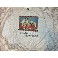 Nsync Christmas Sweatshirt | Merry Happy Holidays 90's Personalized Sweatshirts | Etsy (US)