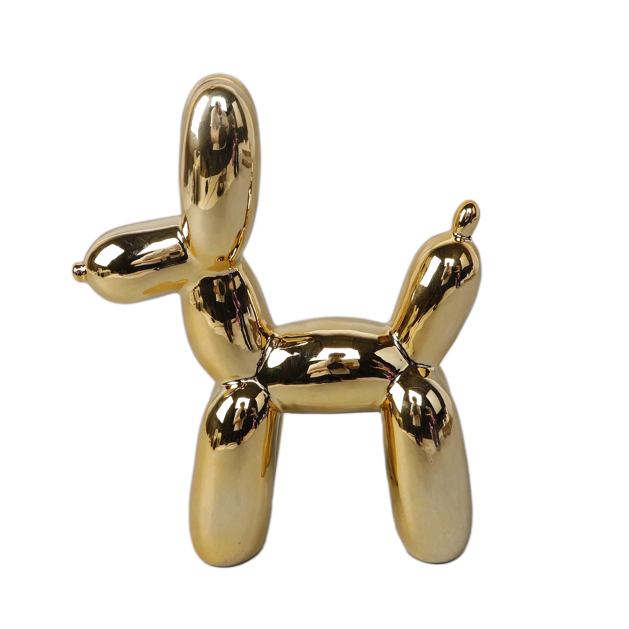 11"H Ceramic Ballon Dog ,Metalic | Wayfair North America