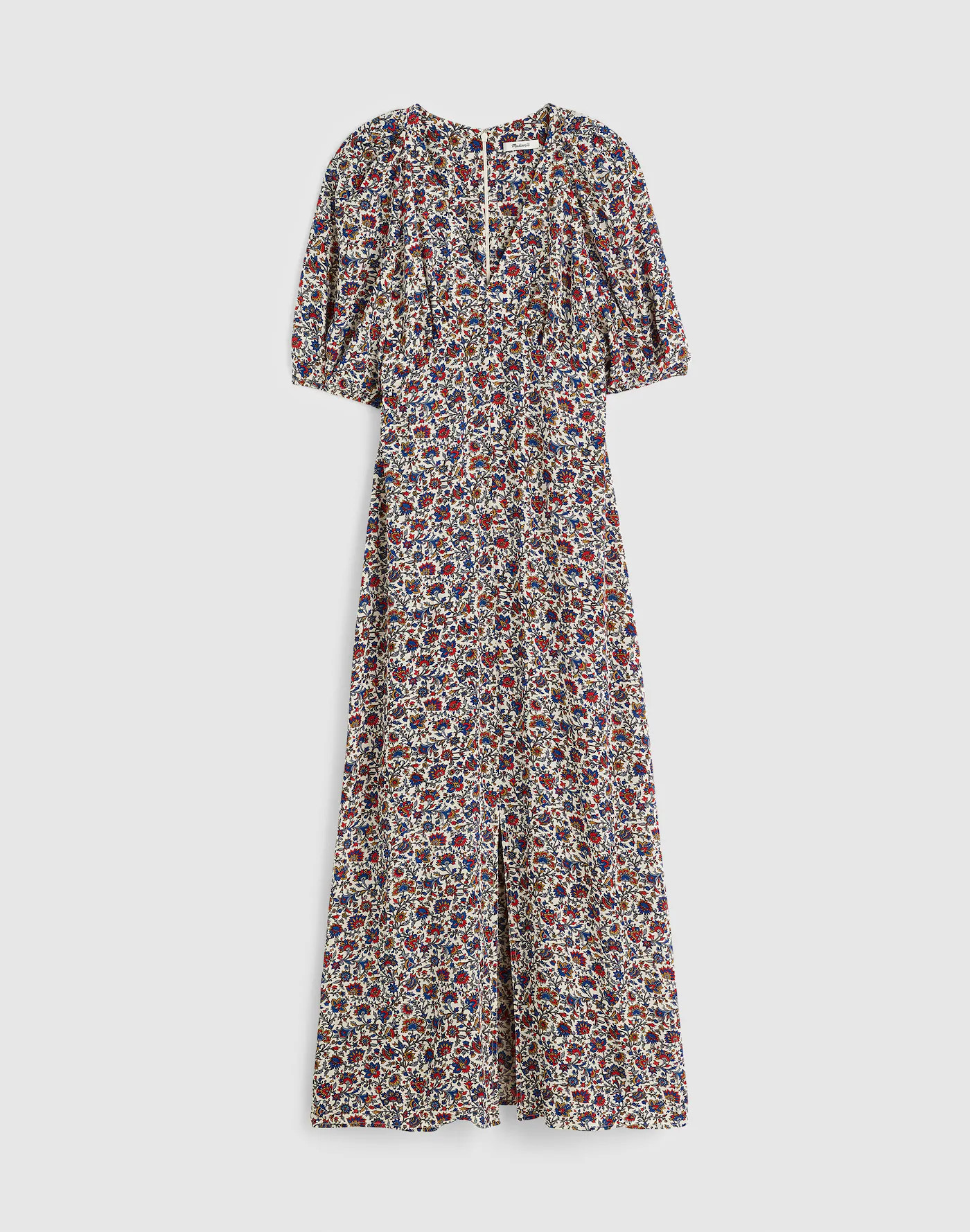 Puff-Sleeve Empire Maxi Dress in Floral | Madewell | Madewell