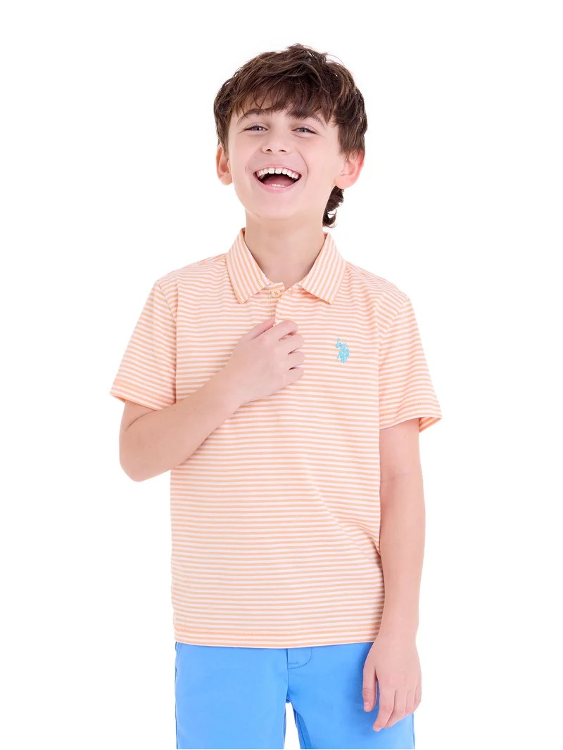 U.S. Polo Assn. Boys Everyday Play Jersey Polo, Sizes 4-18 | Walmart (US)