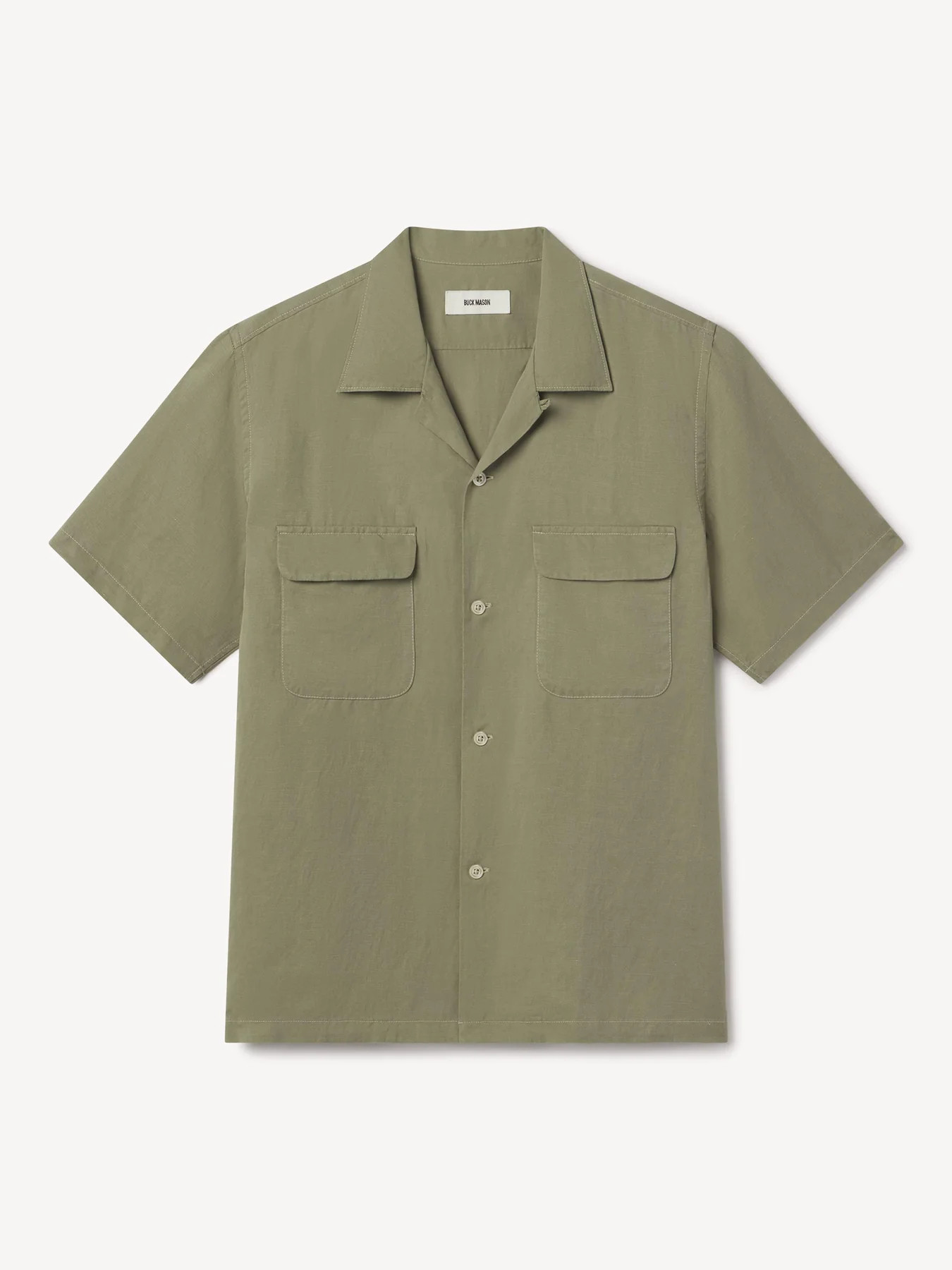 Draped Linen Deuce Coupe Camp Shirt | Buck Mason
