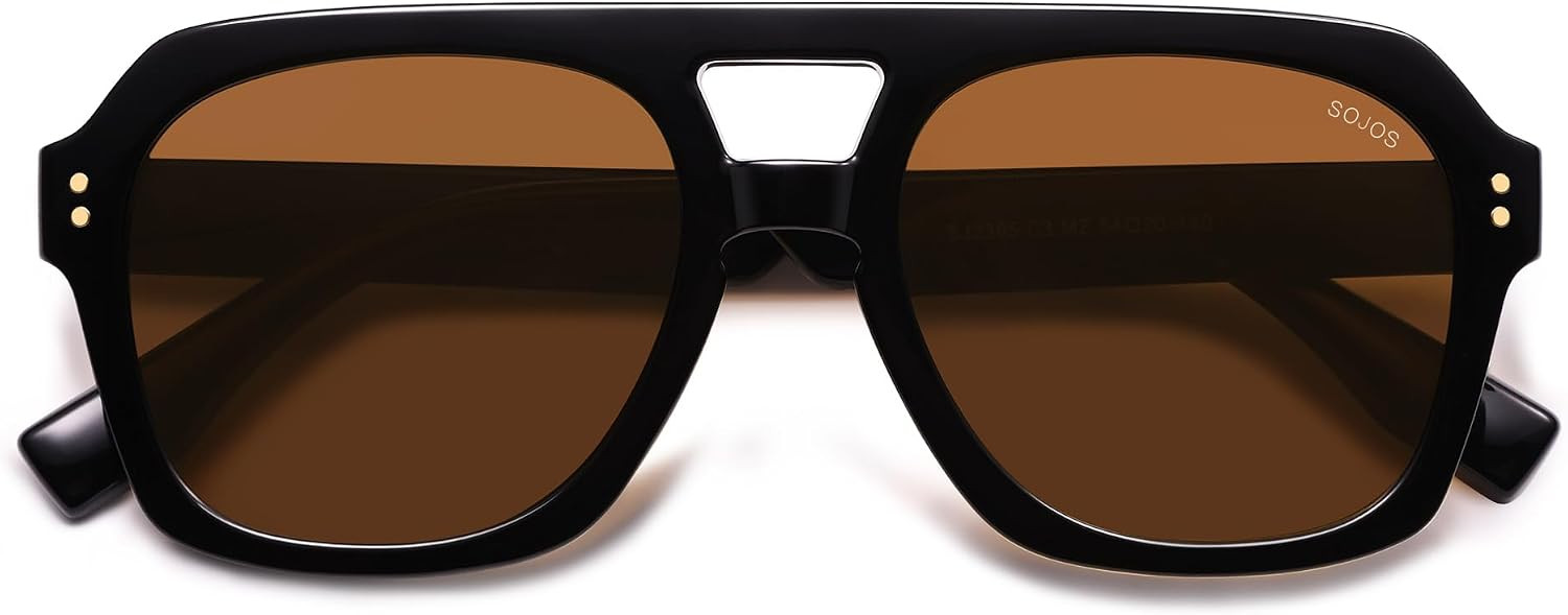 SOJOS Retro Polarized Aviator Sunglasses Womens Mens SJ2385 | Amazon (US)