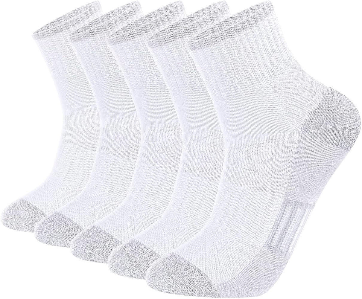 YUEDGE Womens Quarter Athletic Socks For Women Size 6-9, Anti Blister Running Socks Moisture Wick... | Amazon (CA)