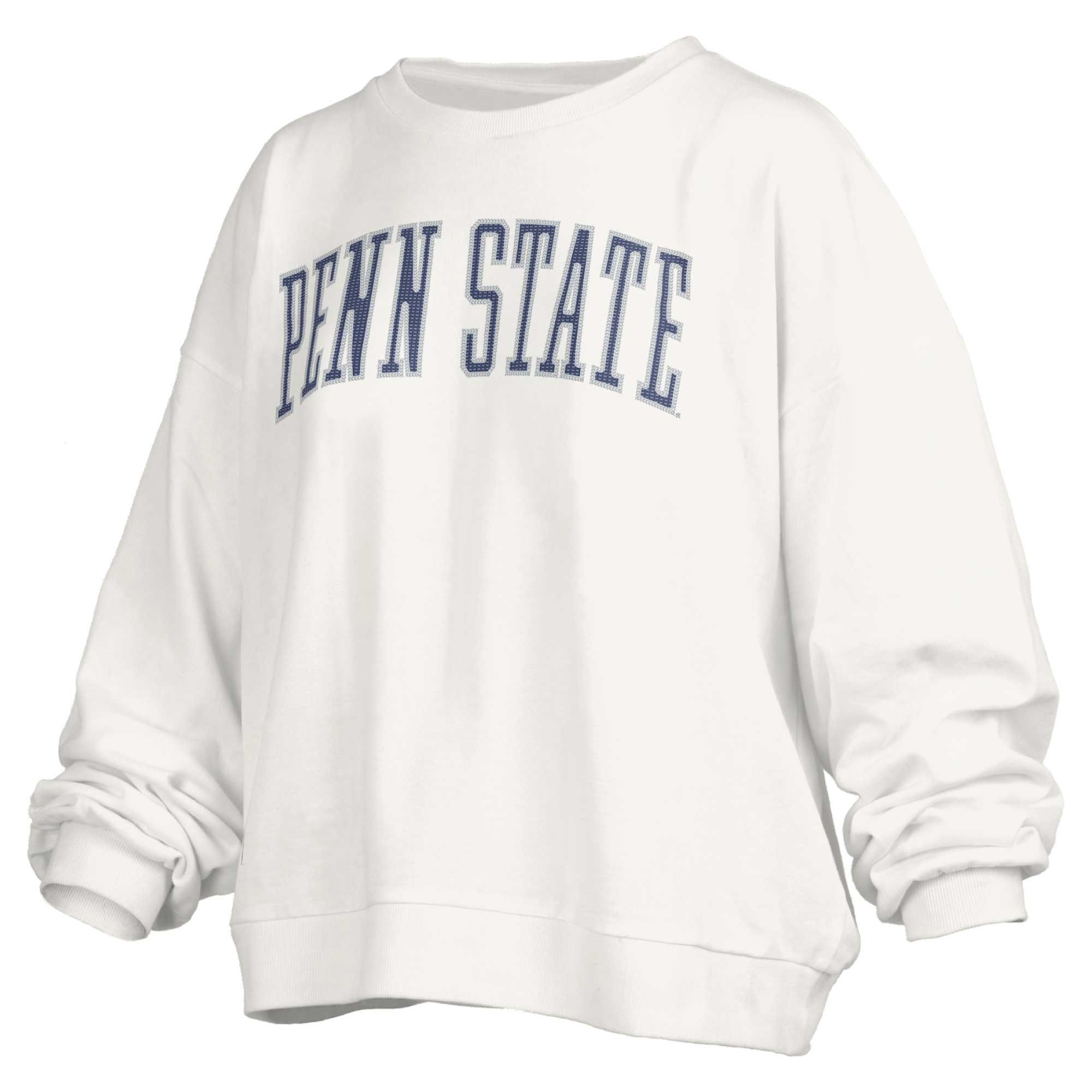 Penn State Nittany Lions Pressbox Women's Janise Sequin Waist Length Oversized Pullover Sweatshi... | Fanatics