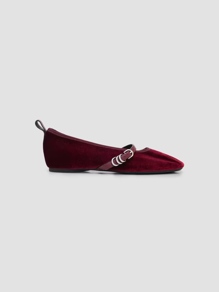 Women's Spire Velvet Mary Janes - Merlot Velvet - Size 7.5 | Saks Fifth Avenue
