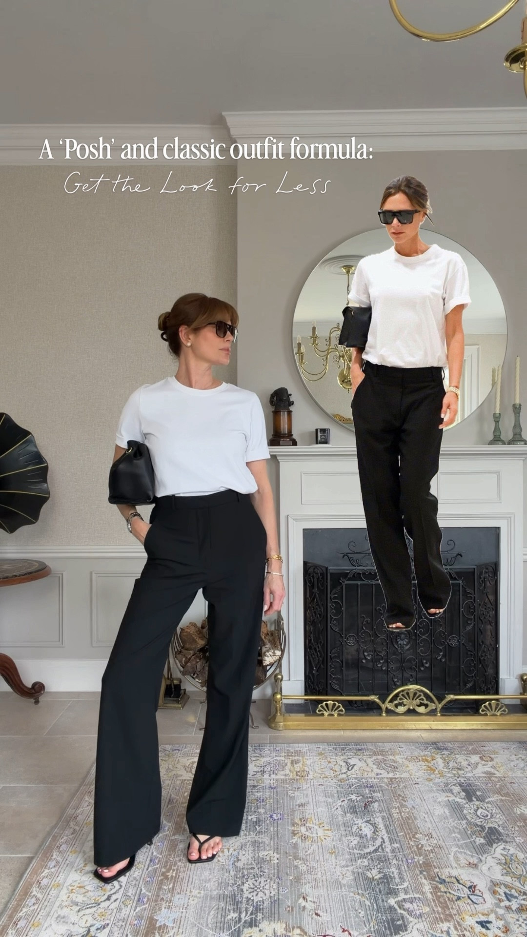 A monochrome outfit formula inspired by a Victoria Beckham look 

#LTKuk #LTKstyletip
