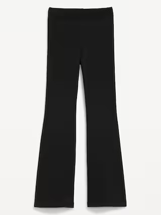 High-Waisted Fleece-Lined Flared Leggings | Old Navy (US)