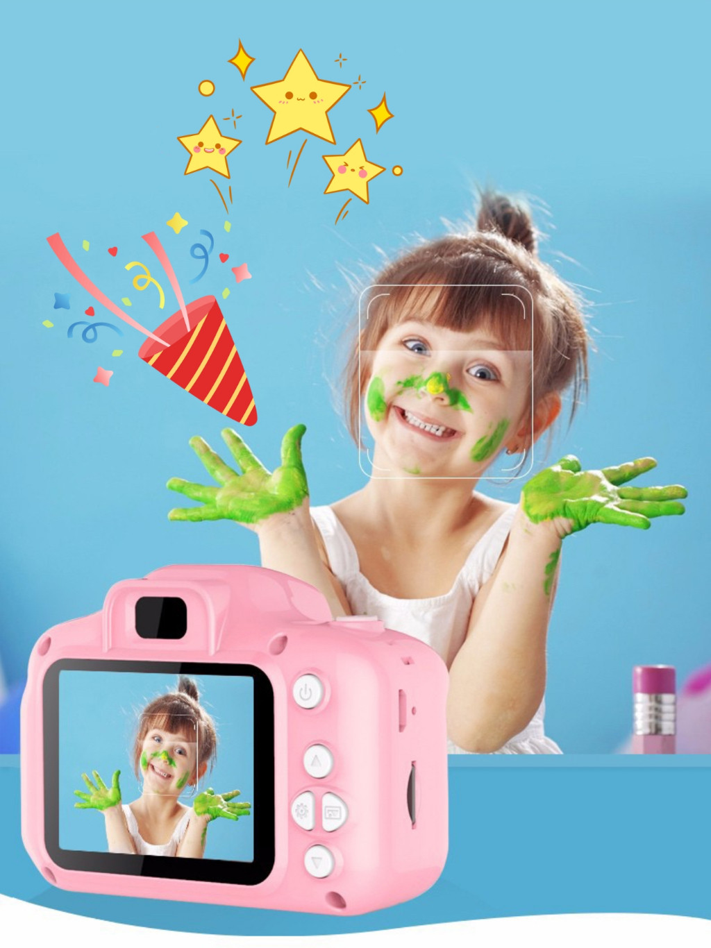 Câmera Digital Fotográfica Criança Lançamento Presente de aniversário | Shopee (BR)