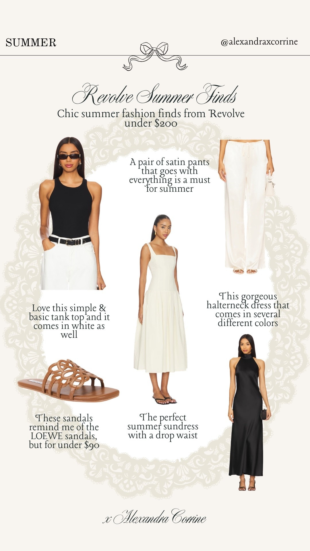 Revolve summer finds 🥂 Chic summer fashion finds from Revolve for under $200

Classic elegant summer style, revolve fashion, black and white, summer style, chic summer style, outfit inspo, sundress, linen set, satin, silk, sun hat

#LTKSeasonal #LTKootd