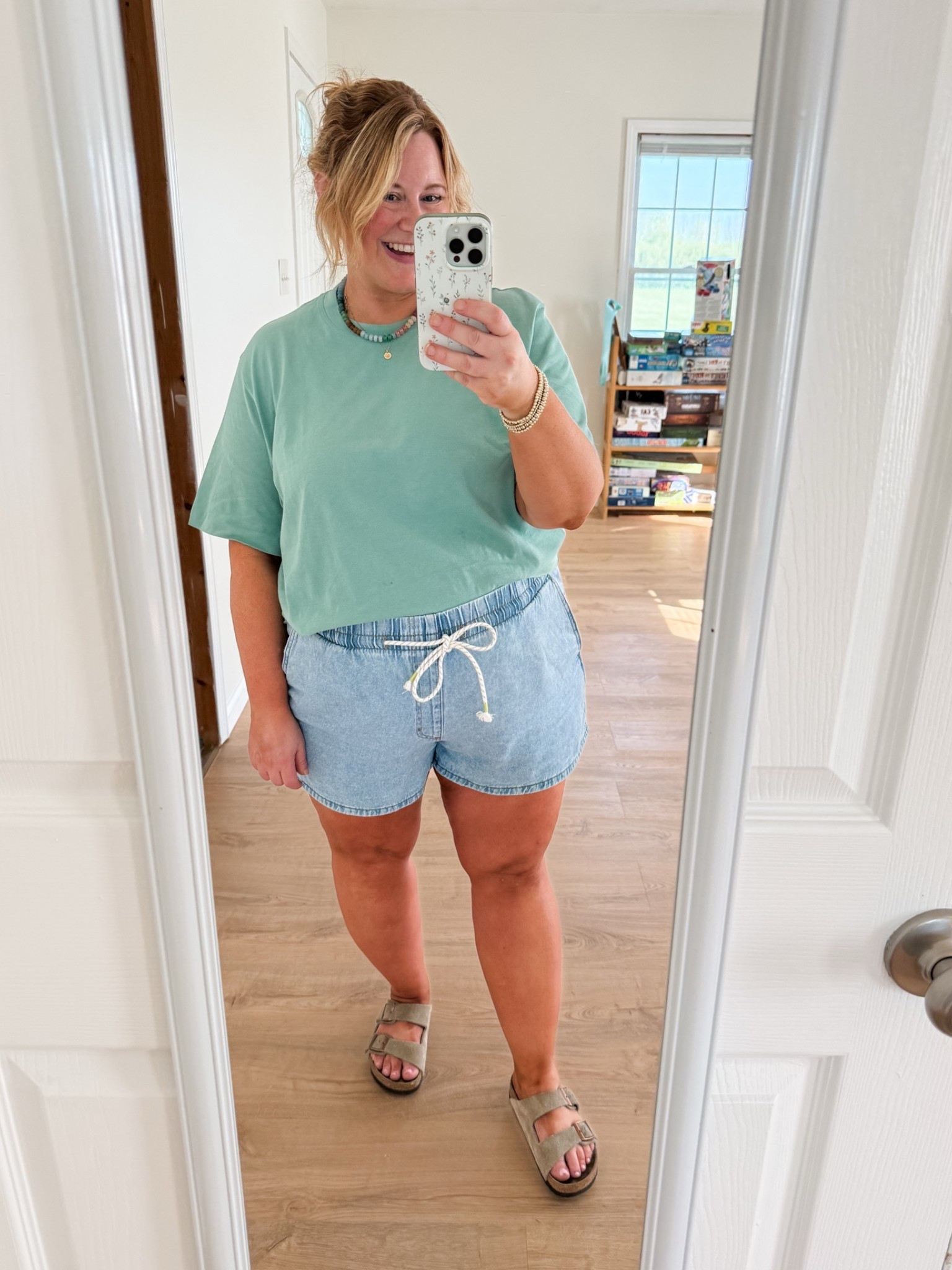Wearing an XL in my tee and an XXL in my shorts

#LTKBump #LTKMidsize #LTKSaleAlert