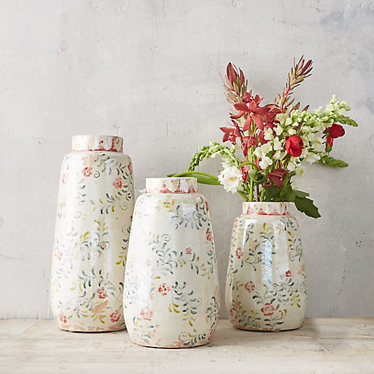 Rose + Vine Terracotta Vase | Terrain