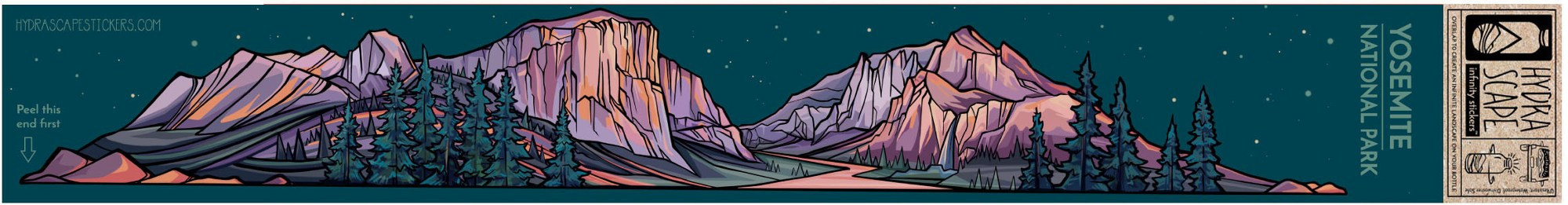 Hydrascape Stickers Yosemite Infinity Sticker Multi-Colored | REI