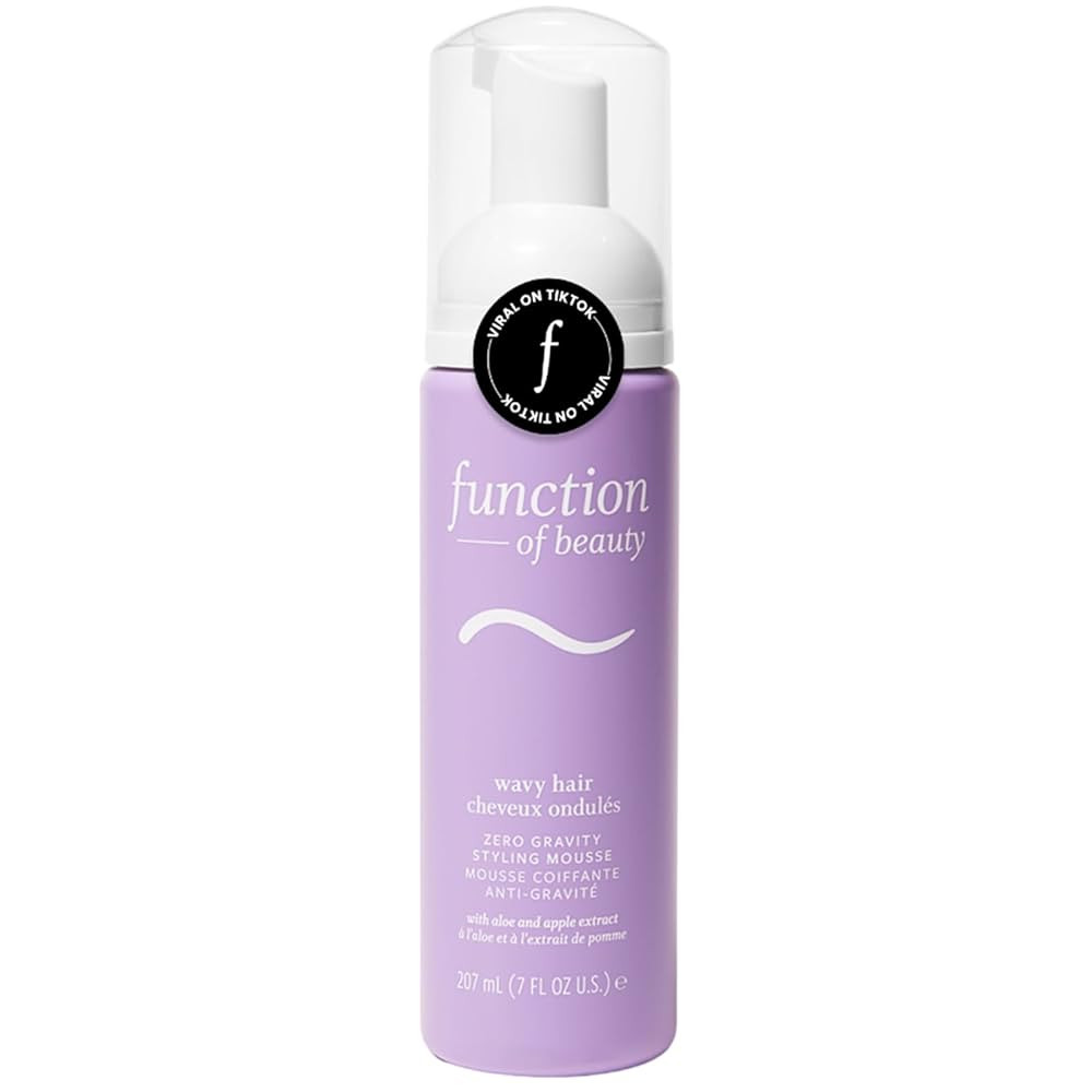 FUNCTION OF BEAUTY Zero Gravity Styling Mousse, 7 oz – Adds Volume + Defines Natural Waves, Fri... | Amazon (US)