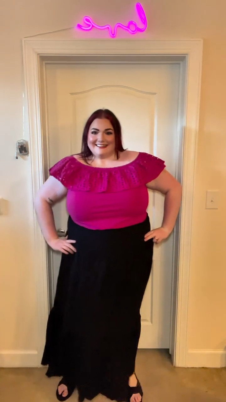 Flirty in fuchsia and feeling fabulous 🔮💃

This Lexi Mixed Media Top in Fuchsia from @avenueofficial by @citychicofficial is so fun & flirty! 🩷 I love the ruffle detail that goes around the entire neckline! And this color is to die for! 🫶🏻

I honestly love both outfits with the Black Skirt & these Floral Jeans equally! This skirt is the perfect summer skirt, it’s super flowy and will go with any top! And these jeans are super stretchy! I love the floral detail and the the frayed hem detail at the bottom is so fun! 

Take the poll below to vote for your favorite outfit! 💖

#avenue #aveplus #avenueplus #citychic #citychiconline #citychicusa #plussizefashion #plussizejeans #plussizedenim #plussizeskirt #plussizetop #plussizesummerfashion

#LTKPlusSize #LTKStyleTip #LTKSeasonal