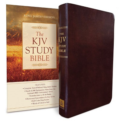 Study Bible-KJV - (KJV Study Bible) by  Barbour Publishing (Leather Bound) | Target