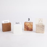 Travertine Card Holder & Candleholder, Marble Menu Holder, Jewelry Display, Name Tag Wedding Bar Sign, Wedding Place | Etsy (US)