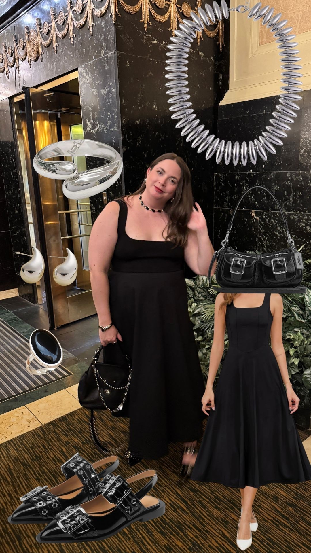 Date night fit! ❤️‍🔥

Fall transitional dress, date night dress, silver jewelry, buckle flats, coach purse

#LTKOver40 #LTKMidsize