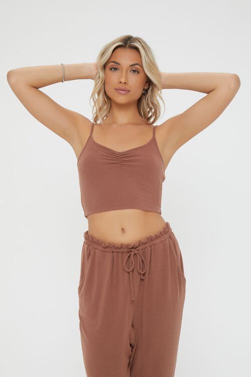 Ribbed Cropped Lounge Cami | Forever 21 (US)