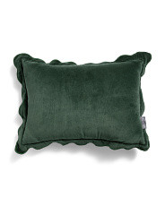 14x20 Velvet Scalloped Lumbar Pillow | Home | Marshalls | Marshalls