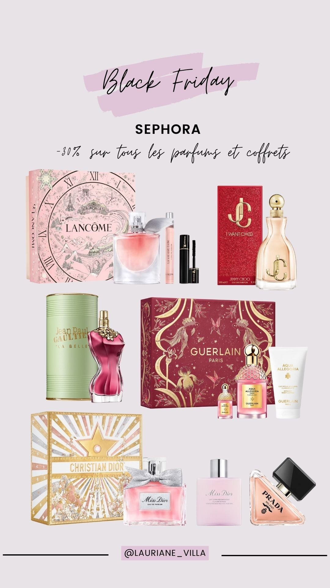 BLACK FRIDAY 2025
SEPHORA 
-30% sur tous les parfums et coffrets 

#LTKsale #LTKCyberWeek #LTKfrance