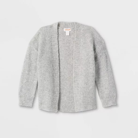Toddler Girls' Solid Cardigan - Cat & Jack™ Gray | Target