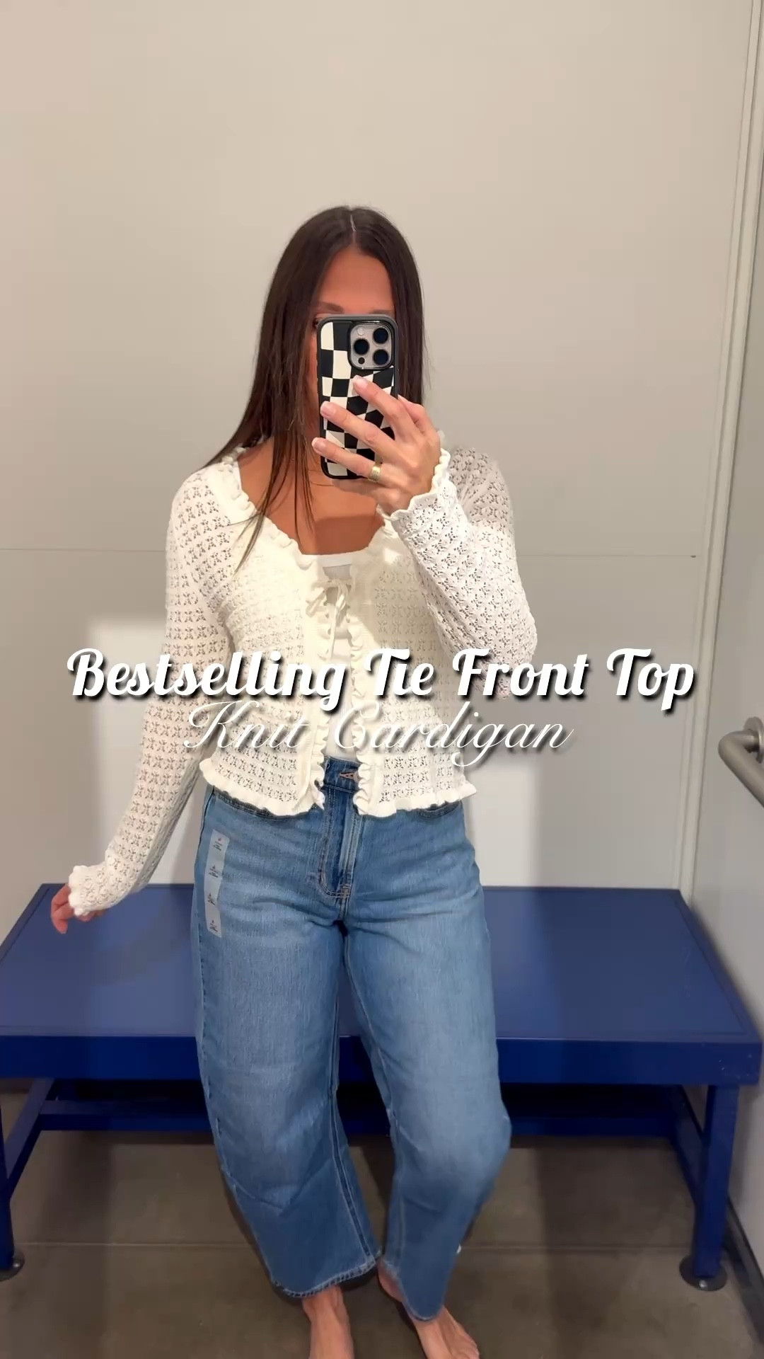 Wait… this is the cardigan everyone’s about to sell out 🤍

If you’ve been looking for that one easy “look put together without trying” piece—this is it.

The tie-front detail + soft lace + ruffle trim = super feminine but still wearable for real life (not fussy, not clingy 🙌🏼)

I’ve worn this for:
date night, church, and casual days when I still want to feel cute ✨

⚡️ It’s already a bestseller and sizes are going QUICK
(don’t wait on this one if you want your size)

Paired with these high-waisted barrel jeans that give shape without squeezing—so flattering and actually comfortable

Also grabbed the denim shorts + jelly flats for warmer days = easiest outfits on repeat 💛

✨ FIT
Top: M
Jeans: 4
5’5” | 130 lbs

#LTKSaleAlert #LTKootd #LTKOver40