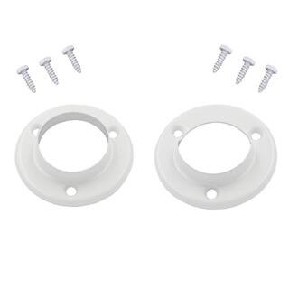 1-3/8 in. White Metal Pole Sockets (2-Pack) | The Home Depot