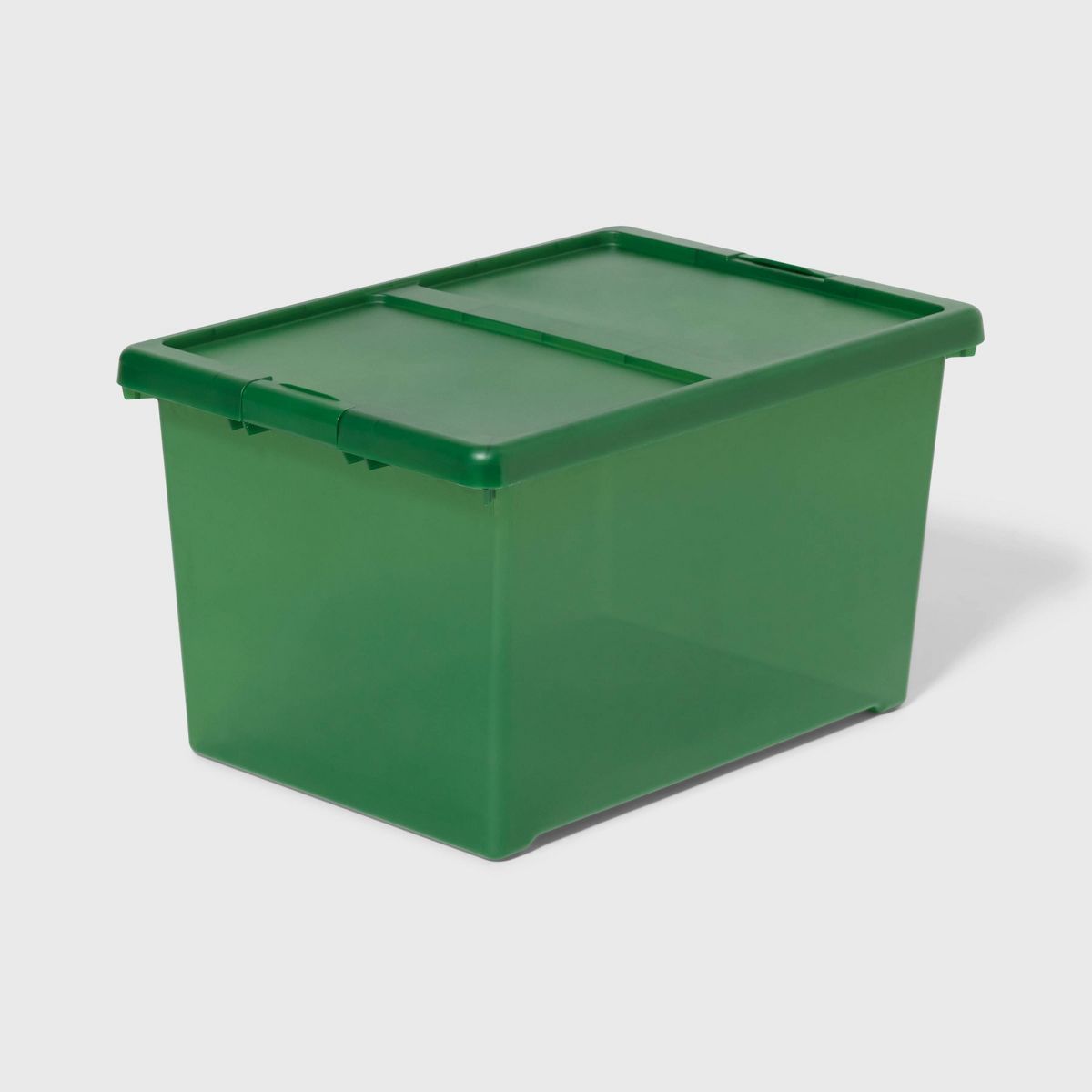 70qt Large Latching Tint Storage Box Green - Brightroom™ | Target