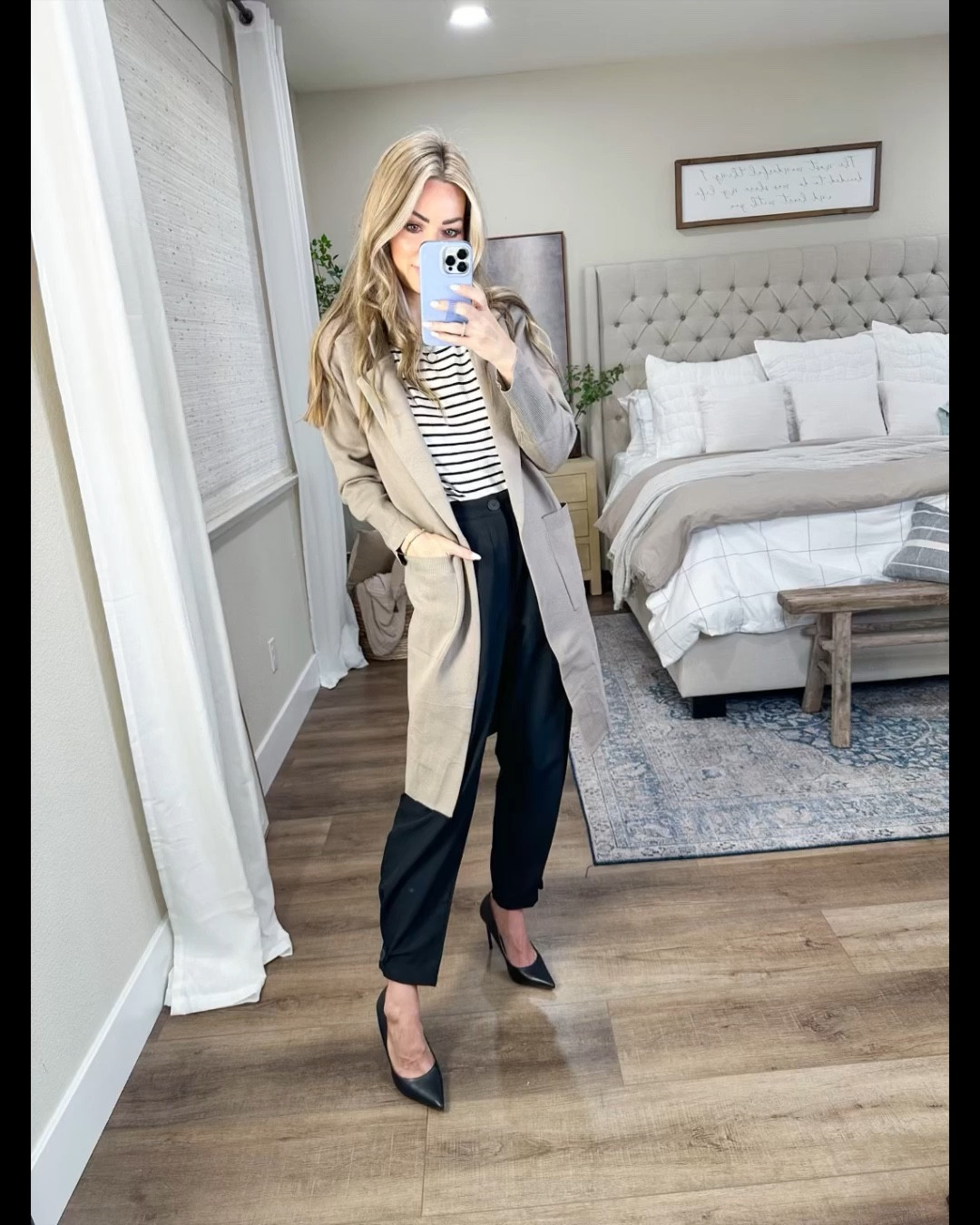 Amazon fashion 
Office outfit
Coatigan size small
Striped top size small
Slacks size small
Business casual workwear 

#LTKworkwear #LTKfindsunder50 #LTKstyletip